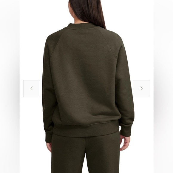 Pajar ATLIN WOMEN'S OVERSIZED FIT CREW SWEATSHIRT Size S Olive - Picture 3 of 9